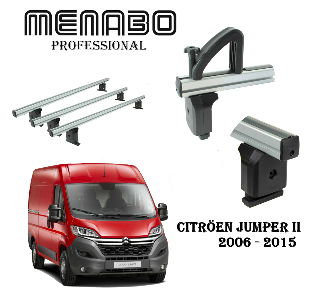 KROVNI NOSAČI ZA CITROEN JUMPER II -  2006> + GRANIČNICI